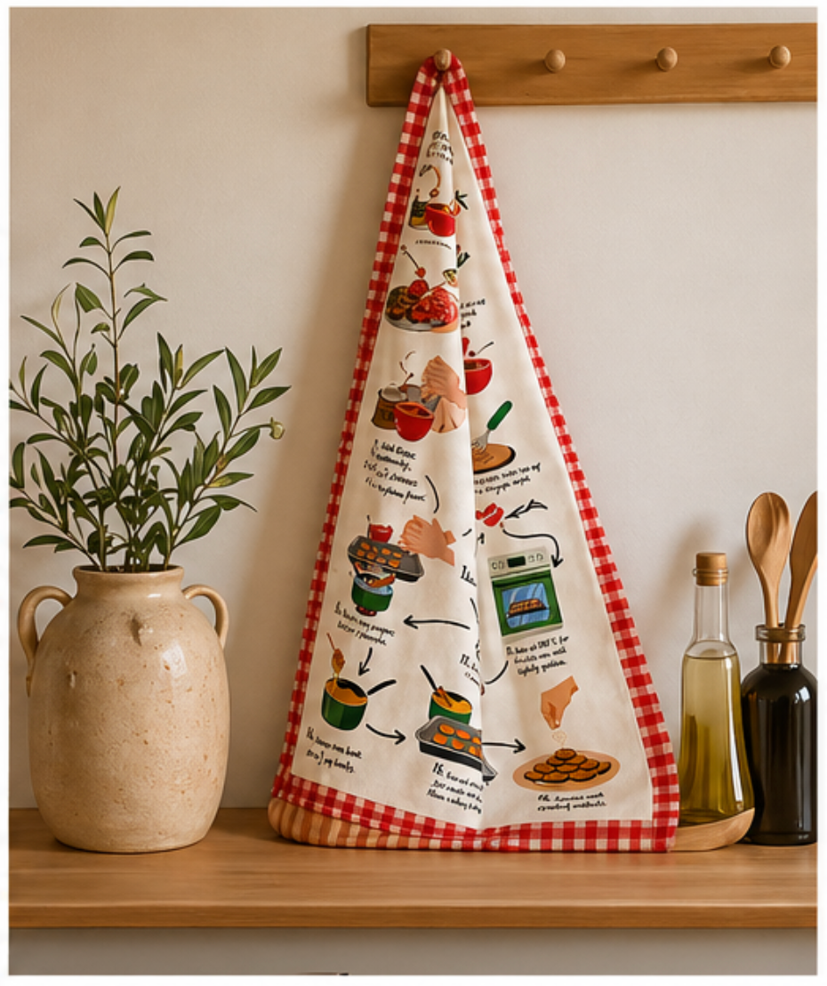 Melomakarona Recipe Tea Towel