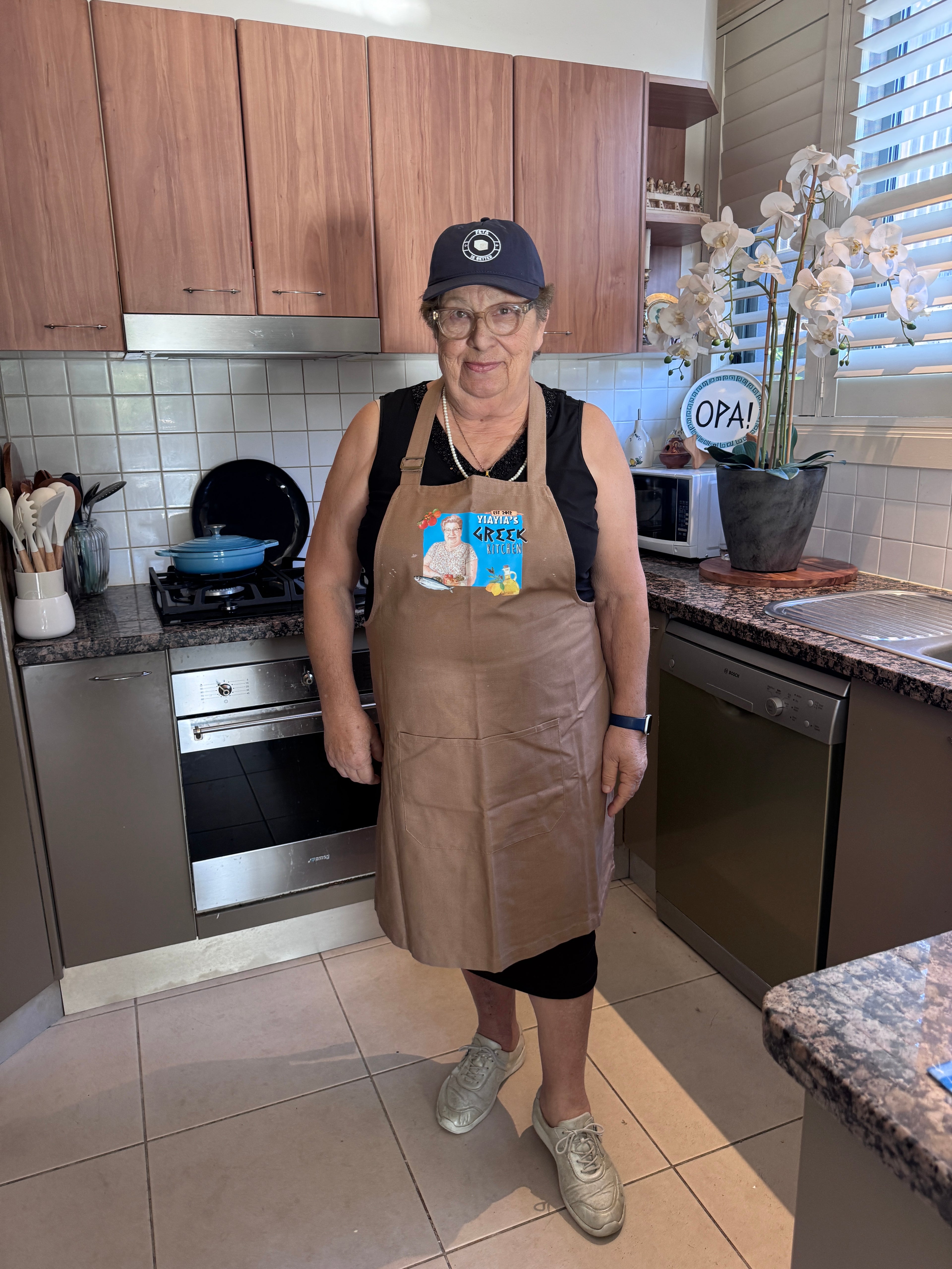 Yiayia's Greek Kitchen  Canvas Apron
